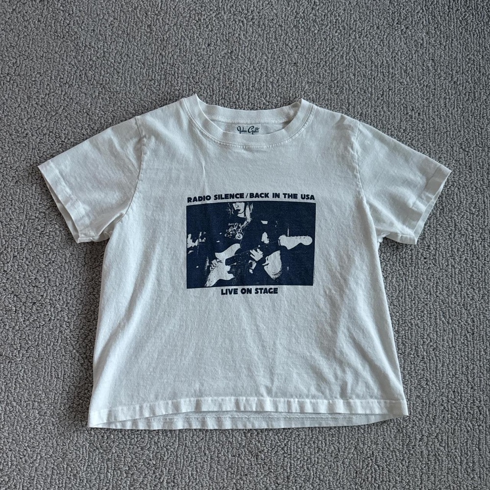 Youth White Graphic Tee